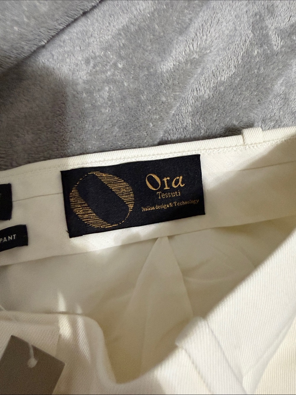 J. Crew Cream Wide-Leg Pants with Black Side Stripe - Picture 3 of 6